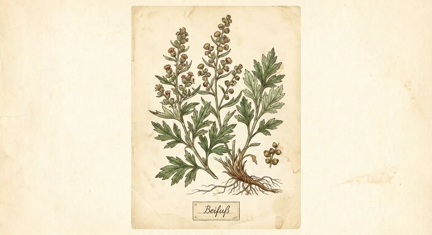 Botanische Illustration: Beifuß