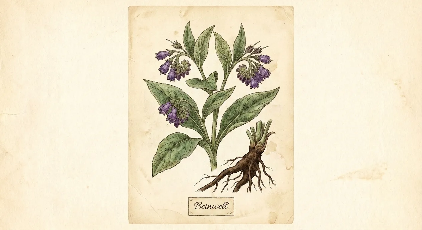 Botanische Illustration: Beinwell