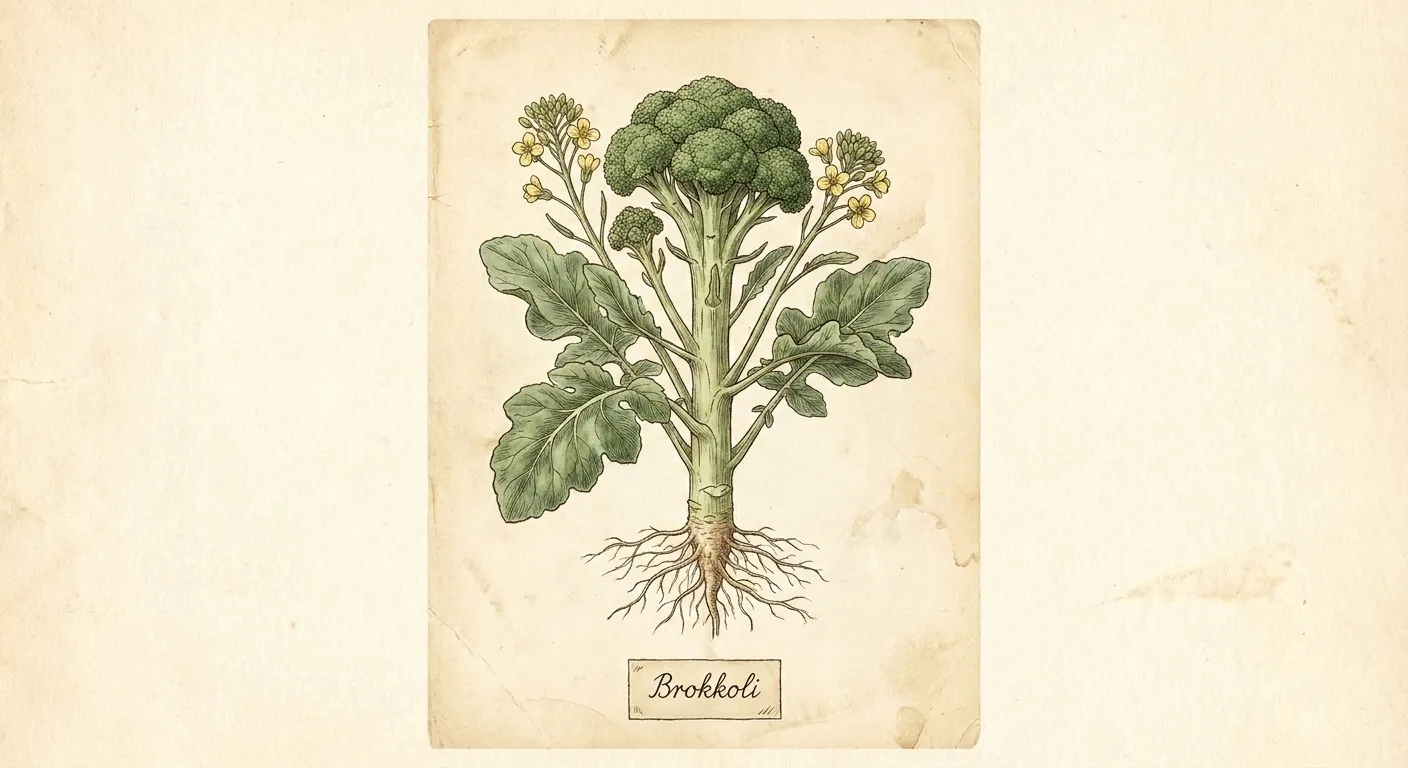 Botanische Illustration: Brokkoli