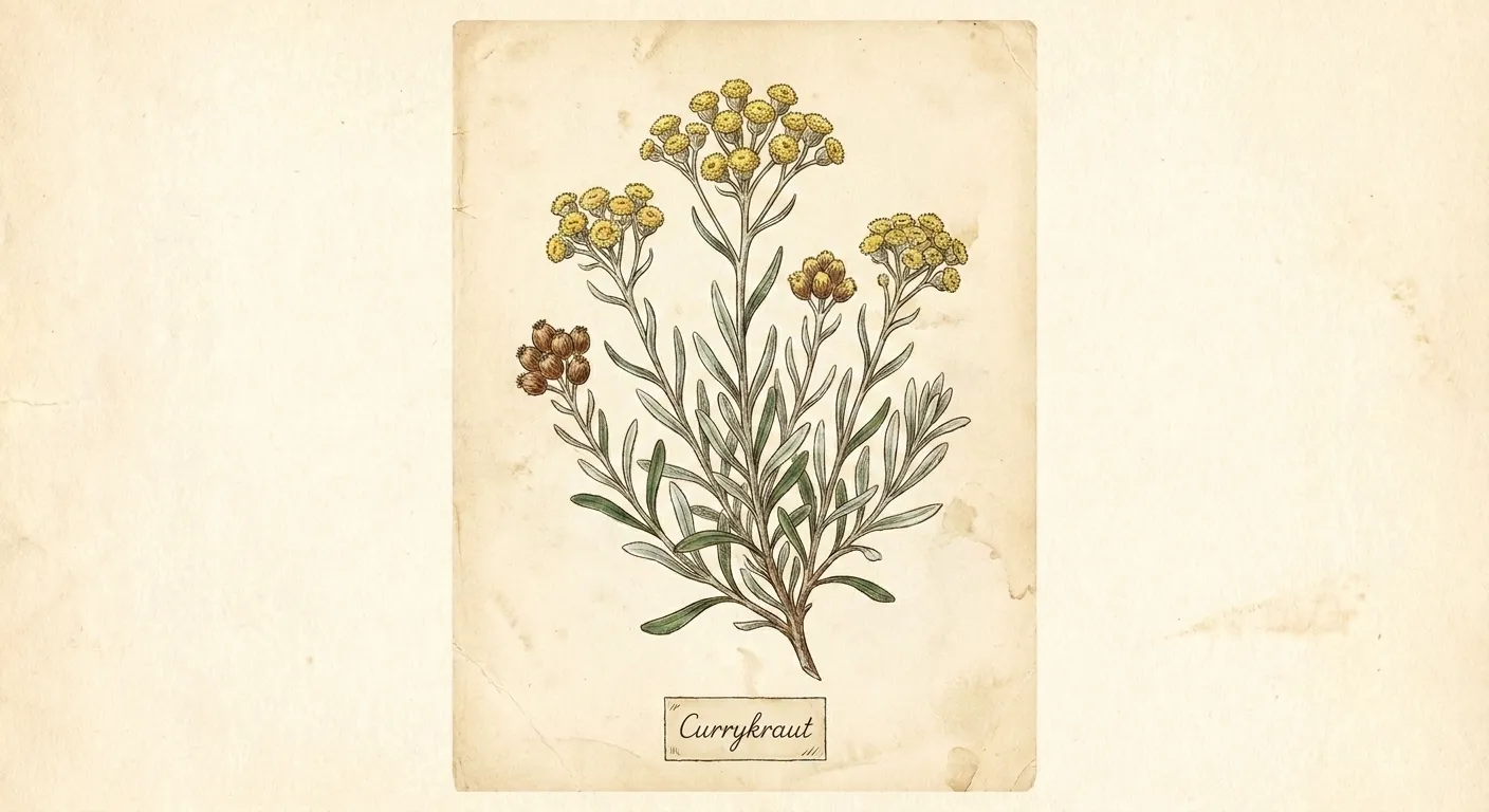 Botanische Illustration: Currykraut