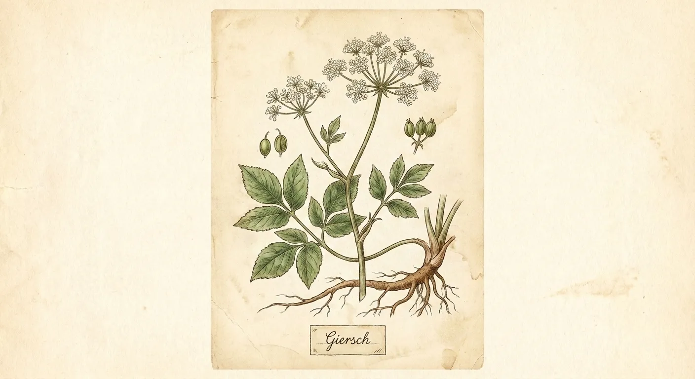 Botanische Illustration: Giersch