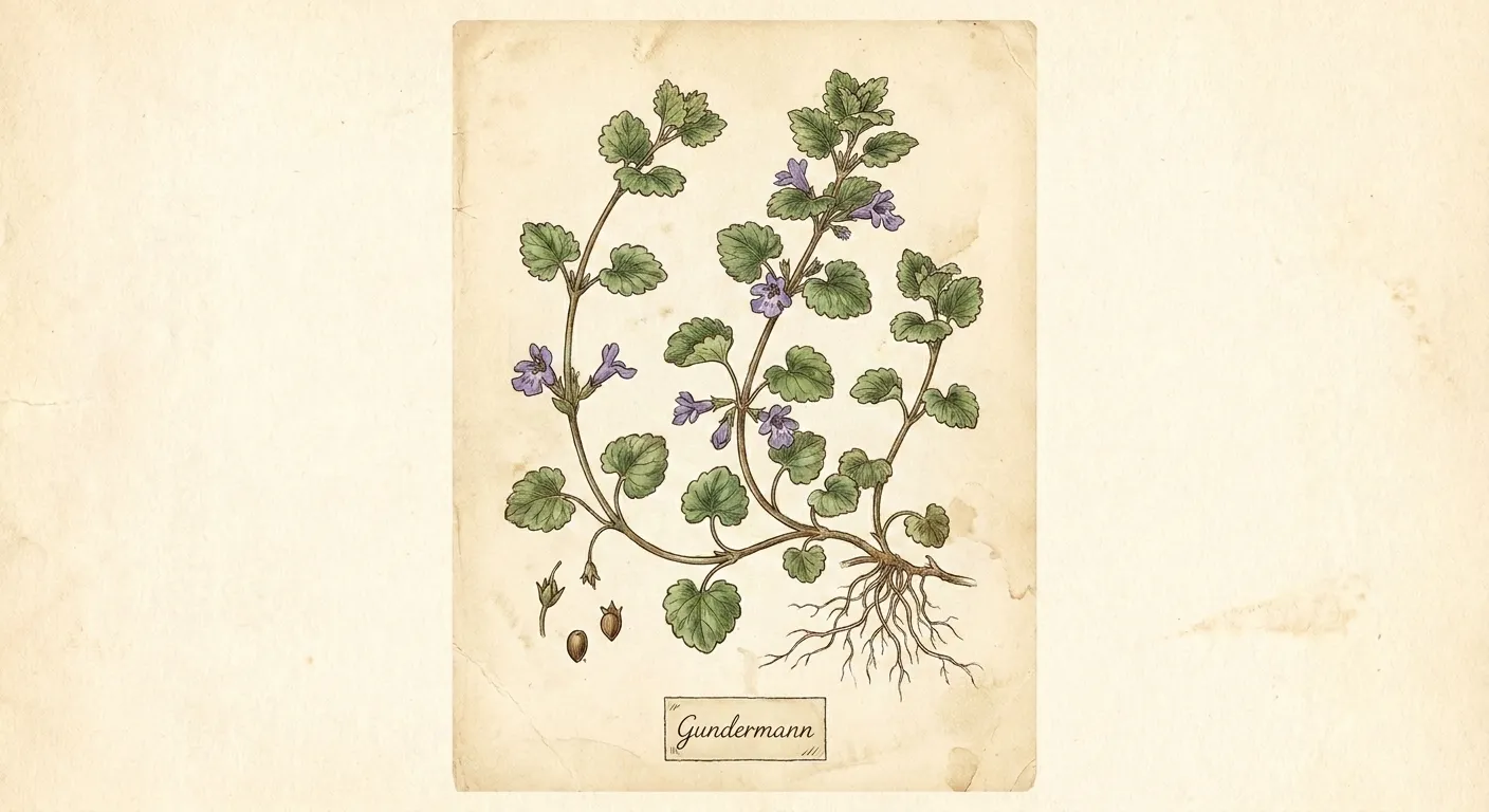 Botanische Illustration: Gundermann