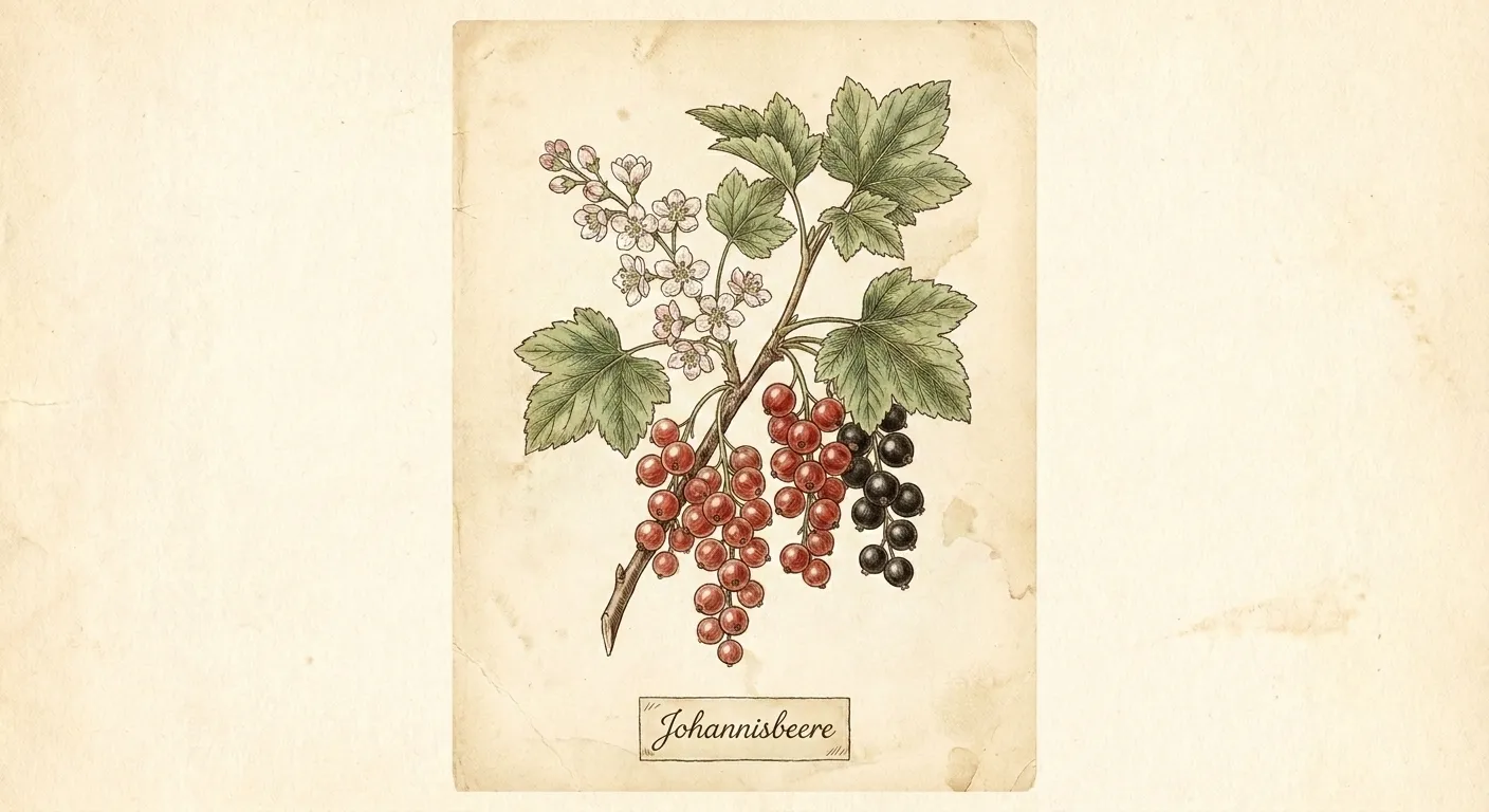 Botanische Illustration: Johannisbeere