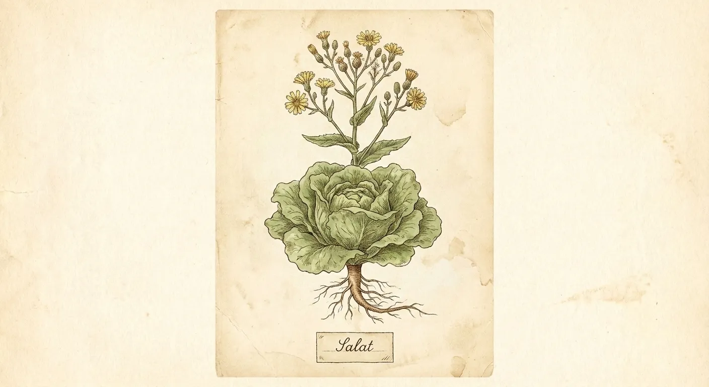 Botanische Illustration: Salat