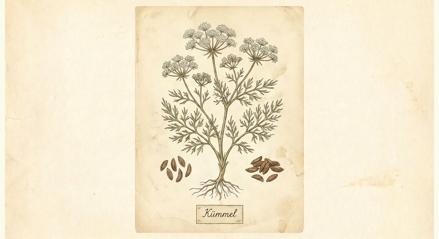Botanische Illustration: Kümmel