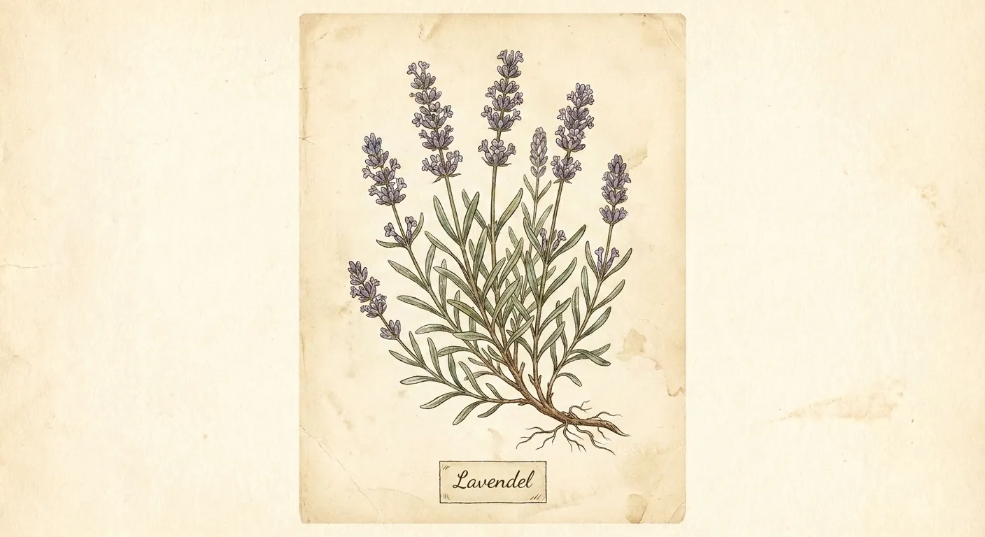 Botanische Illustration: Lavendel