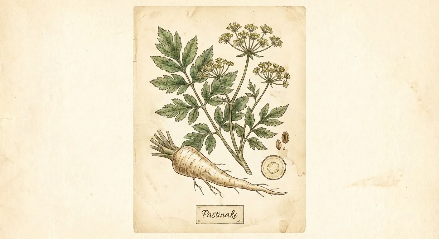Botanische Illustration: Pastinake