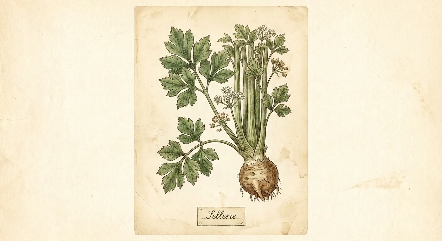 Botanische Illustration: Sellerie