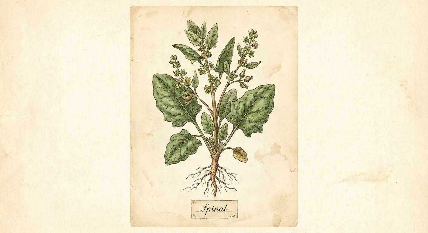 Botanische Illustration: Spinat