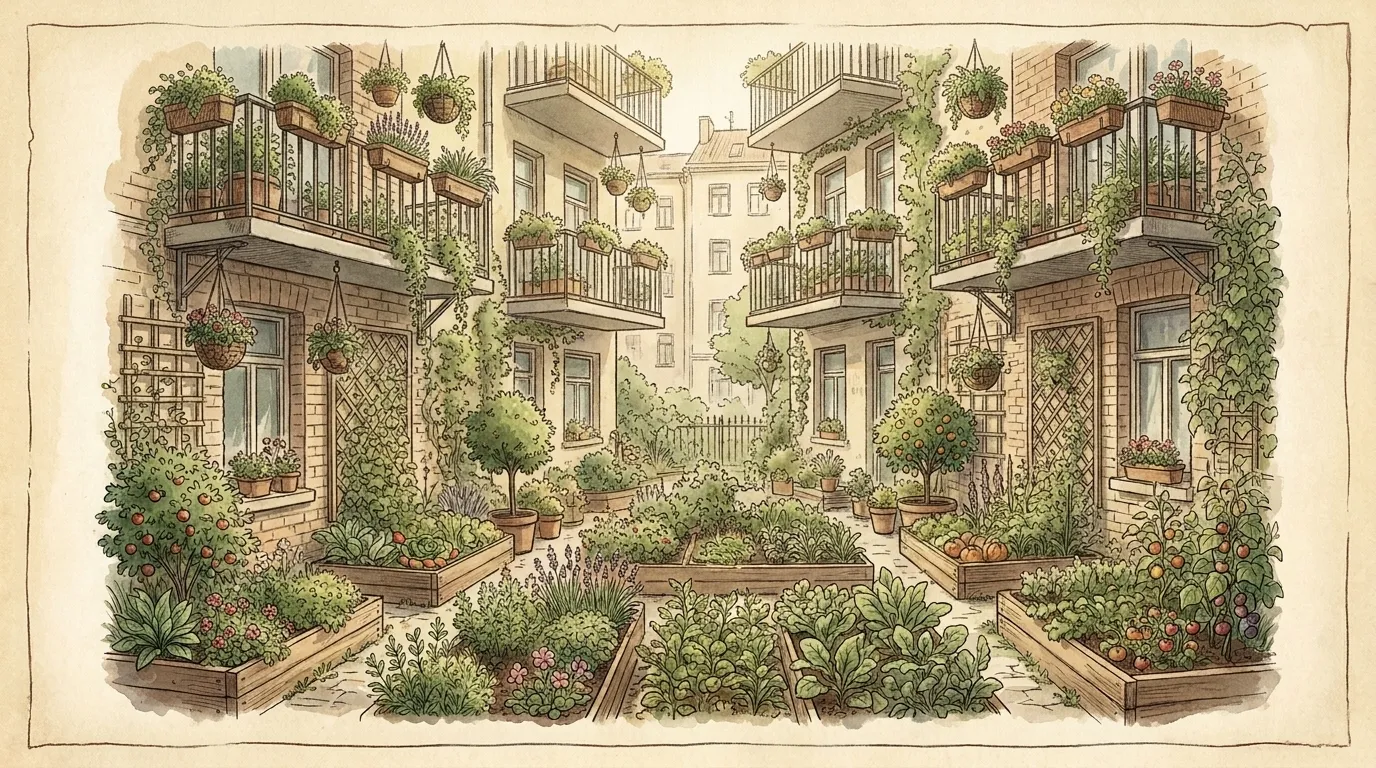 Illustration zur Themenwelt Stadtgarten