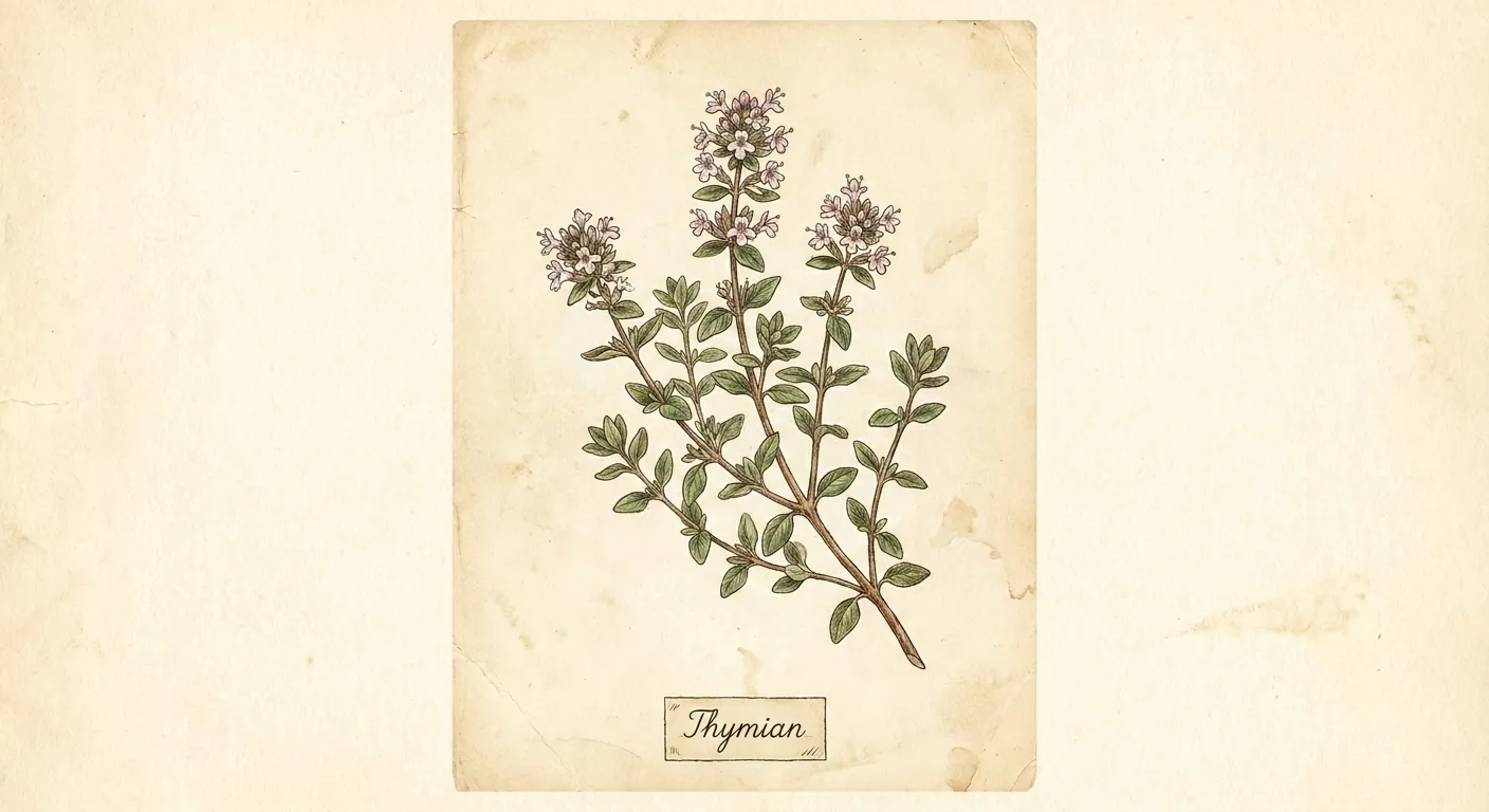 Botanische Illustration: Thymian