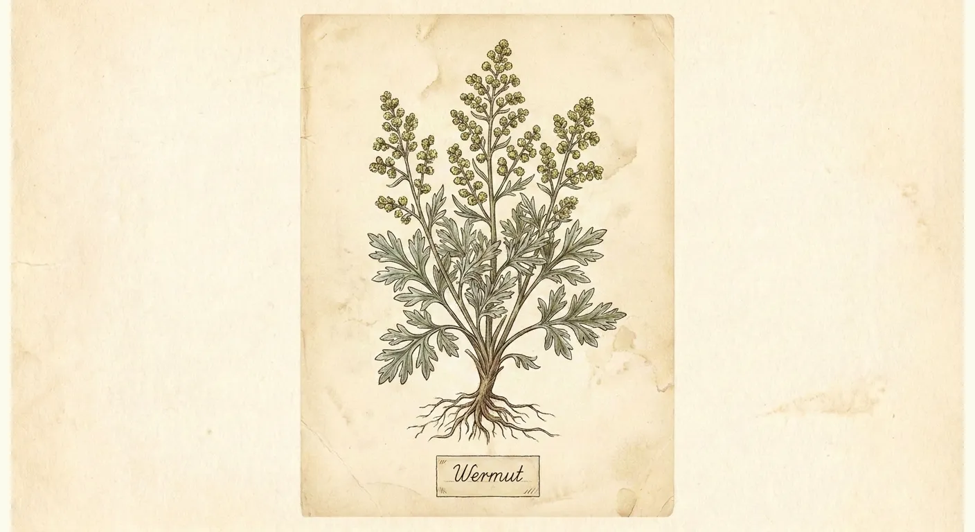 Botanische Illustration: Wermut