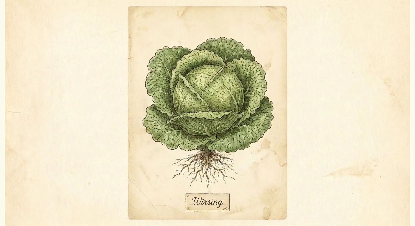 Botanische Illustration: Wirsing