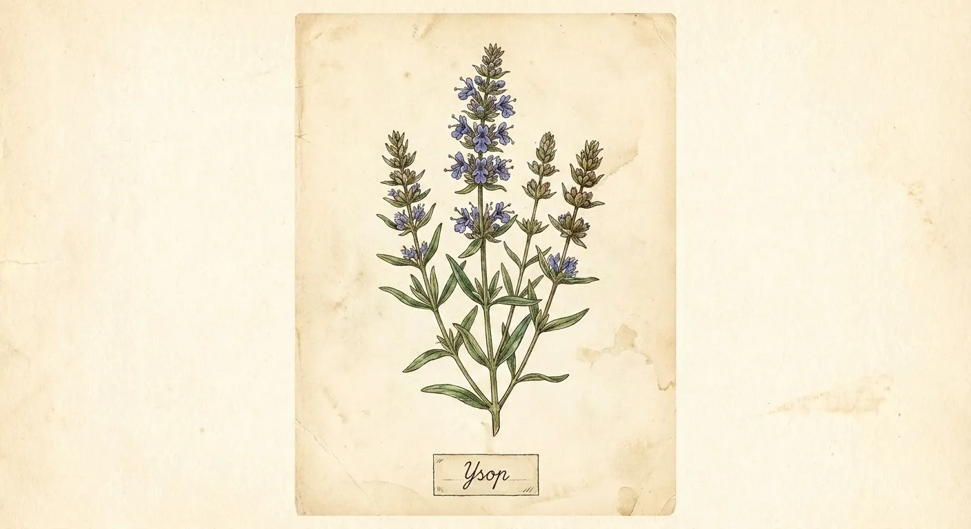 Botanische Illustration: Ysop